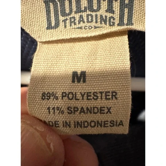 Duluth‎ Trading Co Snap Neck Tunic Shirt Blue Stripe Women's Medium Lightweight - Picture 10 of 10